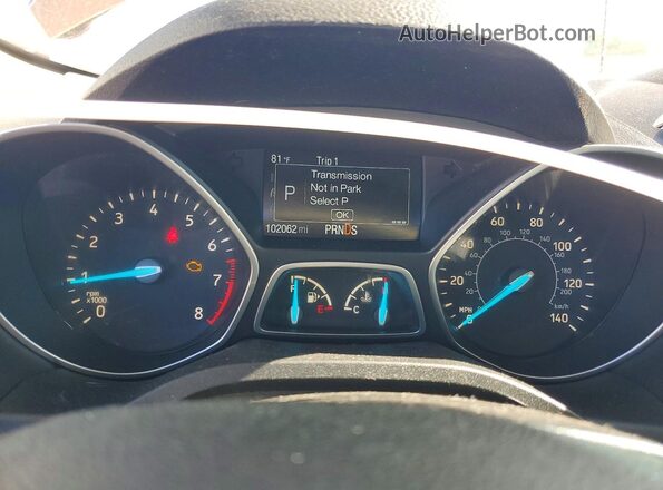 1FMCU9GD4HUA86766 2017 FORD ESCAPE Orange Вид щитка приладів