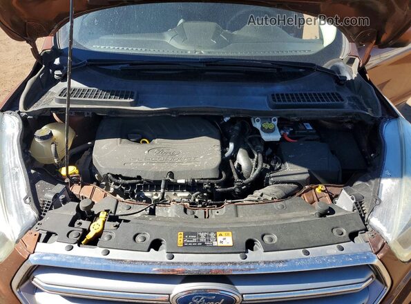 1FMCU9GD4HUA86766 2017 FORD ESCAPE Orange Вид задньої частини салону