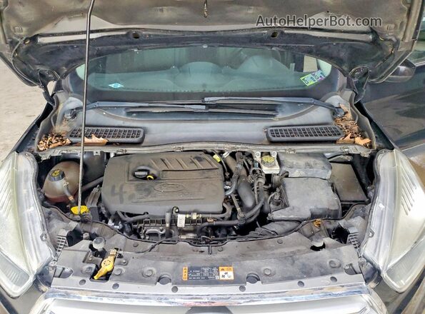 1FMCU9GD4HUC08624 2017 FORD ESCAPE Black Widok komory silnika