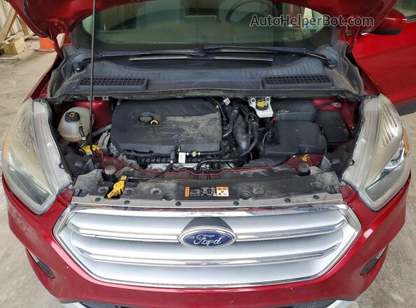 1FMCU9GD4HUD25703 2017 FORD ESCAPE Red Vista del compartimento del motor