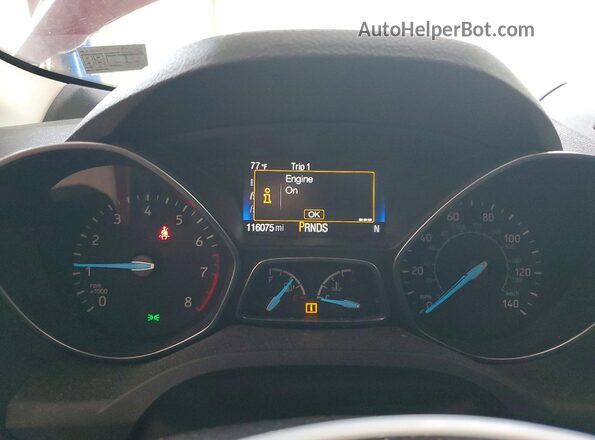 1FMCU9GD4HUD25703 2017 FORD ESCAPE Red Vista del cuadro de instrumentos