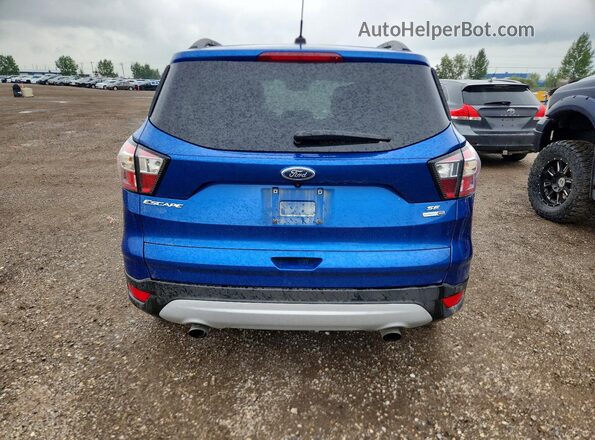 1FMCU9GD4JUA26007 2018 FORD ESCAPE Blue უკანა ხედი
