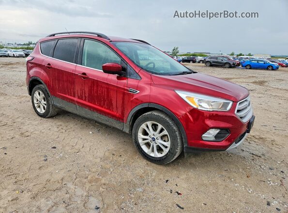 1FMCU9GD4JUB25751 2018 FORD ESCAPE Красный Передняя правая четверть