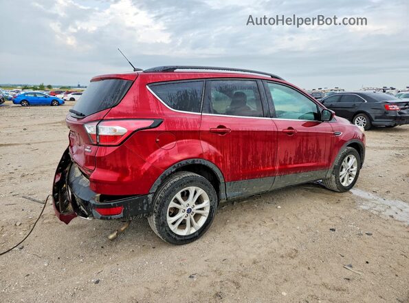 1FMCU9GD4JUB25751 2018 FORD ESCAPE Красный Задняя правая четверть