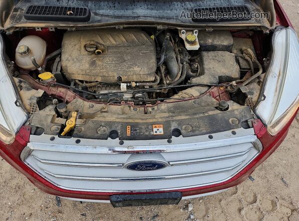 1FMCU9GD4JUB25751 2018 FORD ESCAPE Красный Вид задней части салона