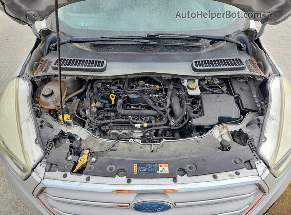 1FMCU9GD4JUB36295 2018 FORD ESCAPE Silver Vista del compartimento del motor