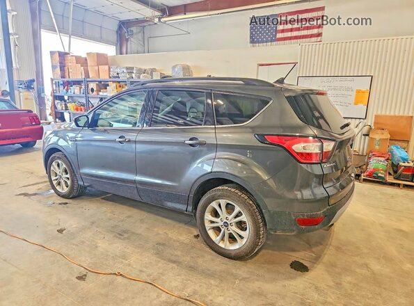 1FMCU9GD4JUB43196 2018 FORD ESCAPE Gray Trasero izquierdo