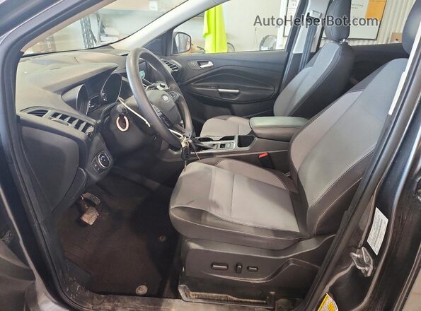 1FMCU9GD4JUB43196 2018 FORD ESCAPE Gray Vista interior delantera