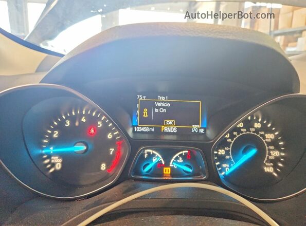 1FMCU9GD4JUB43196 2018 FORD ESCAPE Gray Vista del cuadro de instrumentos