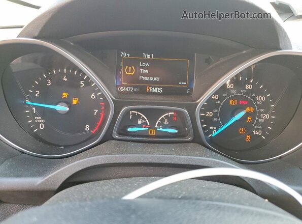 1FMCU9GD4JUB45563 2018 FORD ESCAPE White Սարքավորումների վահանակի տեսք