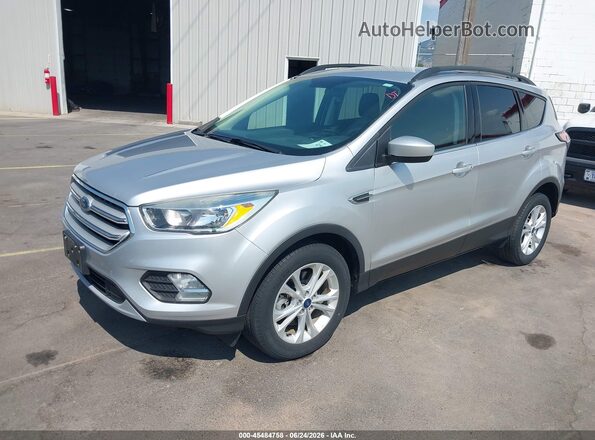 1FMCU9GD4JUC38762 2018 FORD ESCAPE Gray წინა მარცხენა ხედი სამი მეოთხედიდან