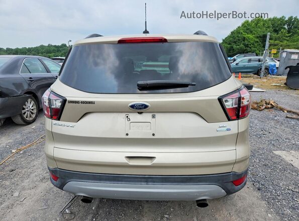 1FMCU9GD4JUD25416 2018 FORD ESCAPE Beige Rear view