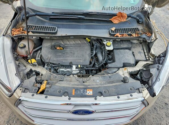 1FMCU9GD4JUD25416 2018 FORD ESCAPE Beige Engine compartment view