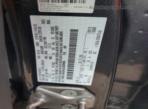 1FMCU9GD4JUD45956 2018 FORD ESCAPE Gray VIN կոդի պիտակի տեսք