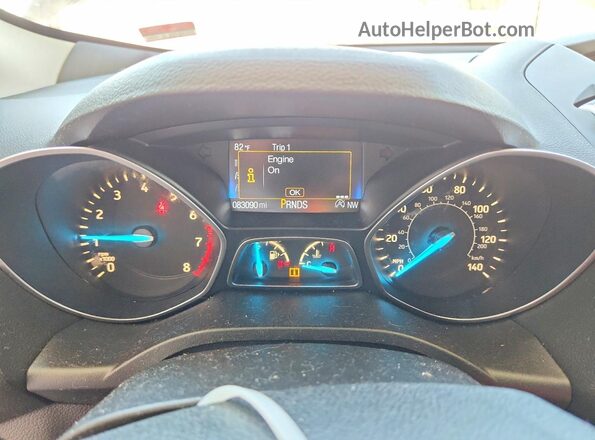 1FMCU9GD5HUA68499 2017 FORD ESCAPE Brown Vista del cuadro de instrumentos