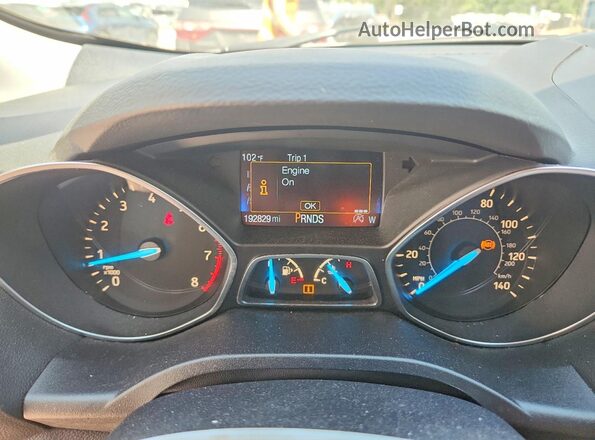 1FMCU9GD5HUB45968 2017 FORD ESCAPE Silver Instrument cluster view