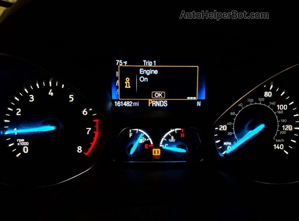 1FMCU9GD5HUB80686 2017 FORD ESCAPE White ხელსაწყოთა პანელის ხედი