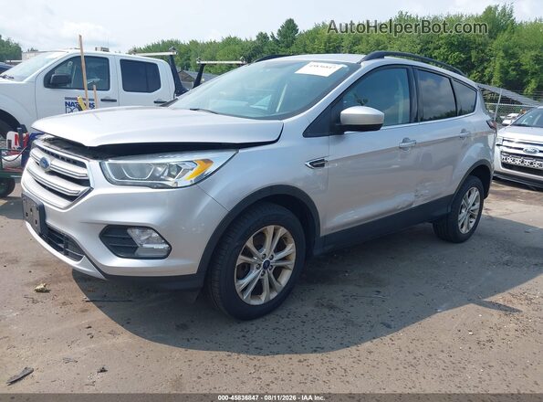 1FMCU9GD5HUC41051 2017 FORD ESCAPE Silver Առջևի ձախ երեք քառորդ տեսարան