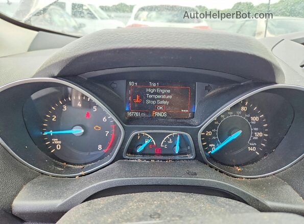 1FMCU9GD5HUC42524 2017 FORD ESCAPE Charcoal Widok zestawu wskaźników