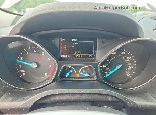 1FMCU9GD5HUD14077 2017 FORD ESCAPE Gray Սարքավորումների վահանակի տեսք