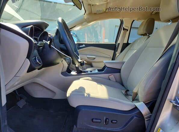 1FMCU9GD5HUE24093 2017 FORD ESCAPE Beige Front interior view