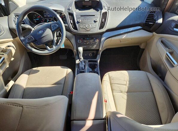 1FMCU9GD5HUE24093 2017 FORD ESCAPE Beige Dashboard view