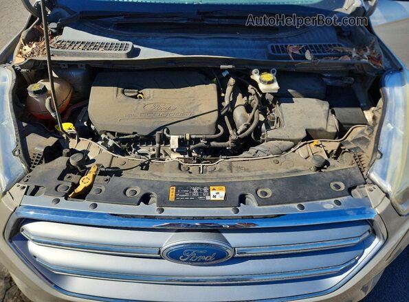 1FMCU9GD5HUE24093 2017 FORD ESCAPE Beige Rear interior view