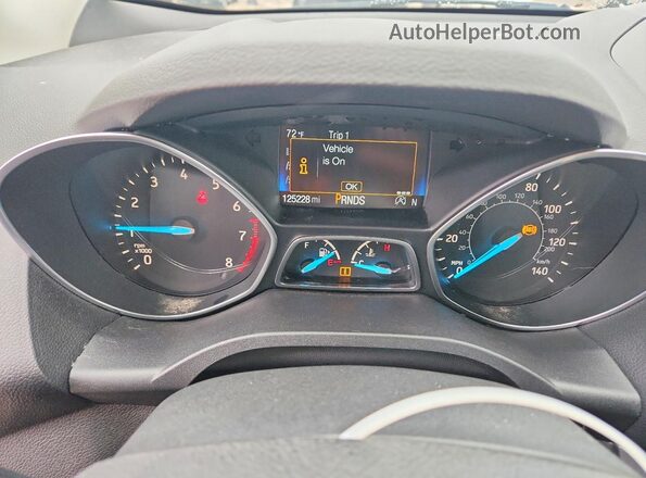 1FMCU9GD5JUB57947 2018 FORD ESCAPE Silver Vista del cuadro de instrumentos