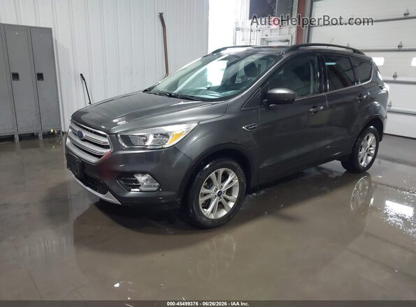 1FMCU9GD5JUD08544 2018 FORD ESCAPE Серый Передняя левая четверть