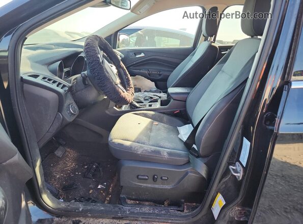 1FMCU9GD5KUA19343 2019 FORD ESCAPE Black Widok wnętrza z przodu