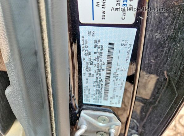 1FMCU9GD5KUA61575 2019 FORD ESCAPE Black Widok naklejki z numerem VIN