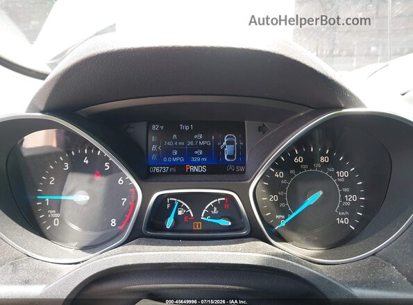 1FMCU9GD5KUA80868 2019 FORD ESCAPE Gray უკანა სავარძლების ხედი