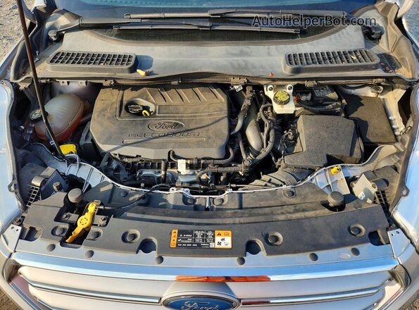 1FMCU9GD6HUA78393 2017 FORD ESCAPE Silver Widok komory silnika