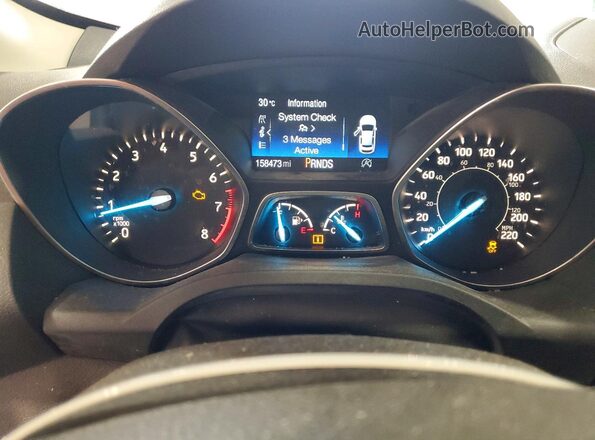 1FMCU9GD6HUA84940 2017 FORD ESCAPE Серебряный Вид щитка приборов