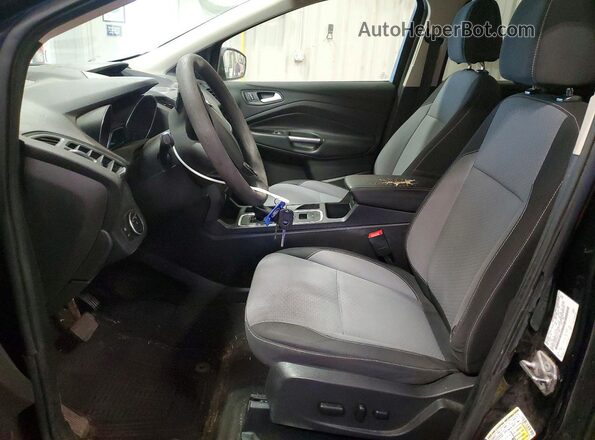 1FMCU9GD6HUC71188 2017 FORD ESCAPE Black Вид салону спереду