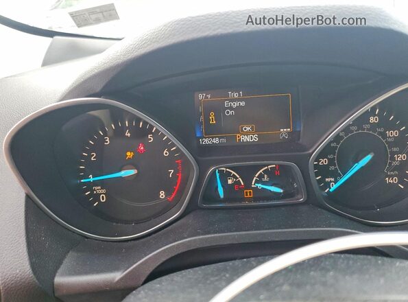 1FMCU9GD6HUD48061 2017 FORD ESCAPE Silver Vista del cuadro de instrumentos