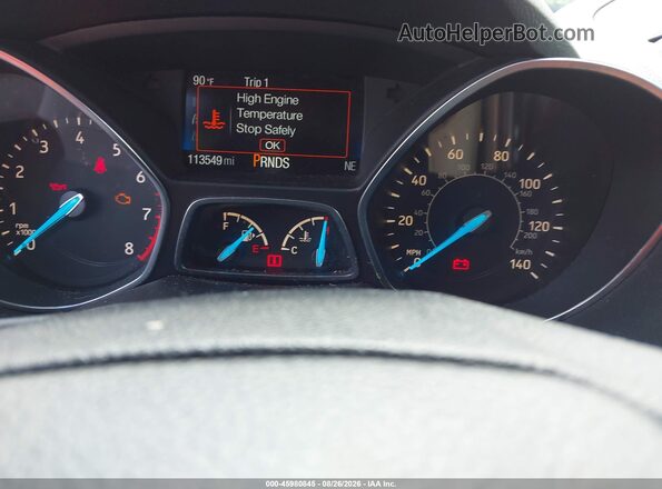 1FMCU9GD6HUD63482 2017 FORD ESCAPE Black Rear seats view