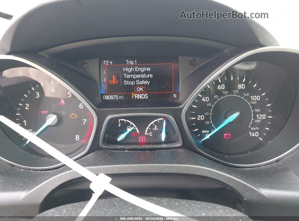 1FMCU9GD6HUE51061 2017 FORD ESCAPE Silver Widok tylnych siedzeń