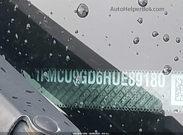 1FMCU9GD6HUE89180 2017 FORD ESCAPE Black Widok zestawu wskaźników