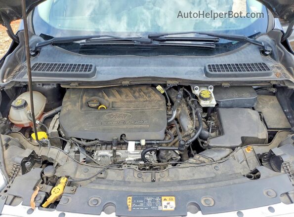 1FMCU9GD6JUA17776 2018 FORD ESCAPE Gray Engine compartment view
