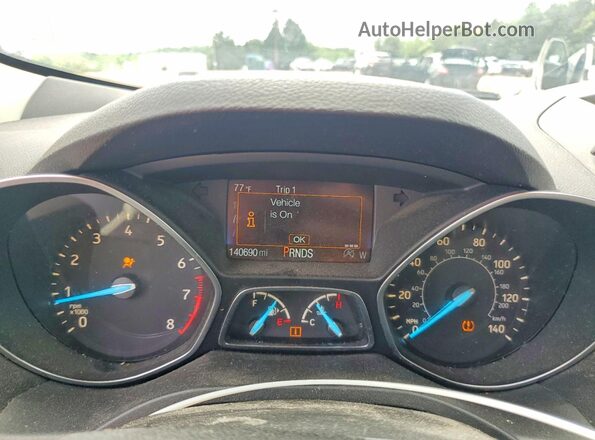 1FMCU9GD6JUA17776 2018 FORD ESCAPE Gray Instrument cluster view