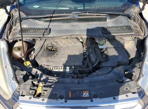 1FMCU9GD6JUA99296 2018 FORD ESCAPE Blue Вид підкапотного простору