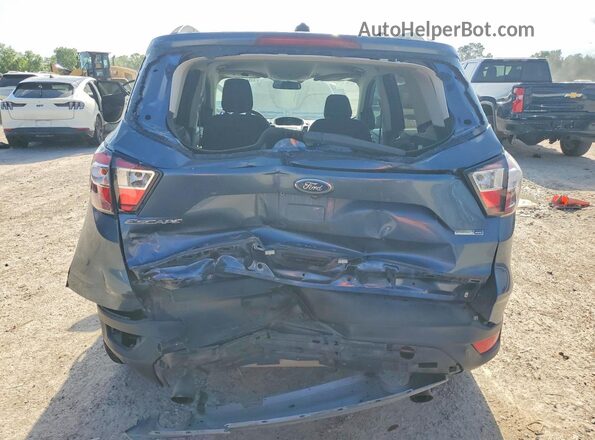 1FMCU9GD6JUA99296 2018 FORD ESCAPE Blue Вид ззаду