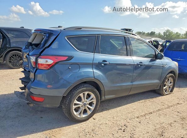 1FMCU9GD6JUA99296 2018 FORD ESCAPE Blue Задня права чверть
