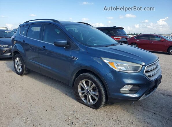 1FMCU9GD6JUA99296 2018 FORD ESCAPE Blue Передня права чверть
