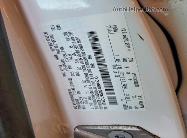 1FMCU9GD6JUB45323 2018 FORD ESCAPE White Vista interior de 360 grados