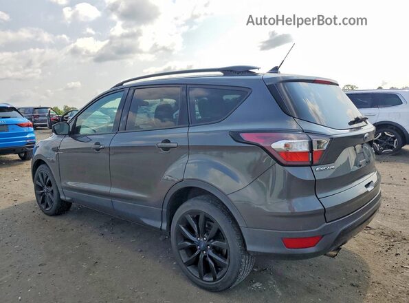 1FMCU9GD6JUB65930 2018 FORD ESCAPE Gray Задня ліва чверть