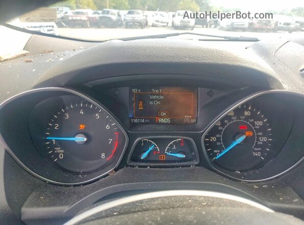 1FMCU9GD6JUB65930 2018 FORD ESCAPE Gray Вид щитка приладів