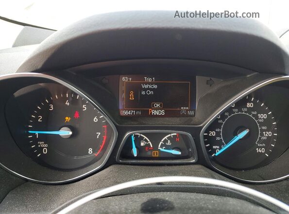 1FMCU9GD6JUC13491 2018 FORD ESCAPE Silver Widok zestawu wskaźników