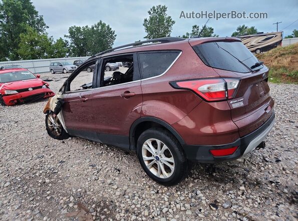 1FMCU9GD6JUC95240 2018 FORD ESCAPE Burgundy Հետևի ձախ
